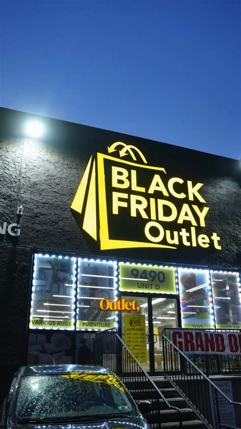 Outlet Hours For Black Friday