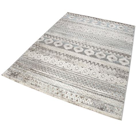 Teppich Sand Braun Bunt Kurzflor » Mont Royal « Wecon Home OUTLET