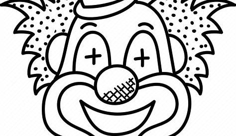 Clown clipart outline, Clown outline Transparent FREE for download on