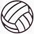 outline of volleyball