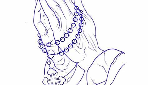 Outline Prayer Hand Tattoo Design Pin On Sleeve