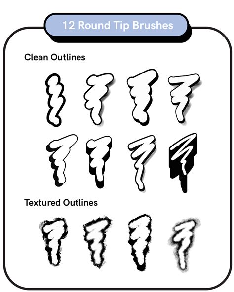 Outline Brushes For Photoshop