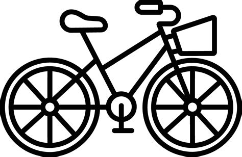 Bicycle icon outline style Royalty Free Vector Image