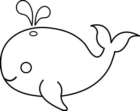 outline drawing of a whale