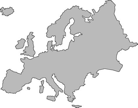 outline drawing of europe