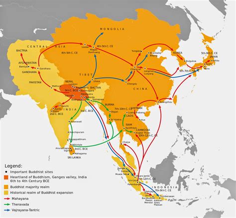 outline history of buddhism in central asia