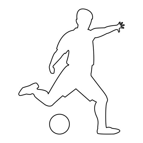 outline of a football player