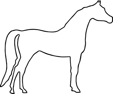Outline Of A Horse Printable