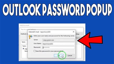 How to fix outlook password popup of Gmail account Outlook all