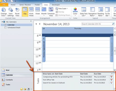 Outlook Show Tasks On Calendar