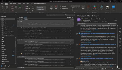 outlook 2016 dark mode