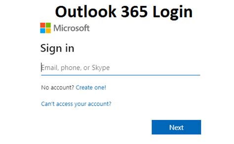 outlook 365 login email account not working
