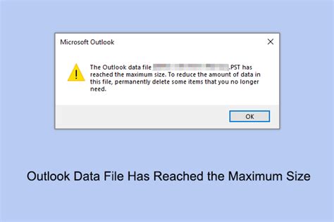 Outlook Has Reached The Maximum Size 2016