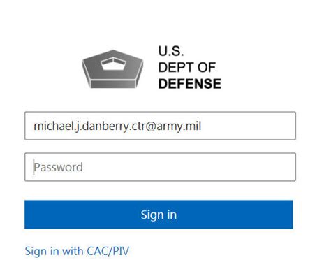 outlook login army cac