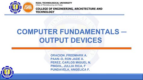 Output Computer Fundamentals