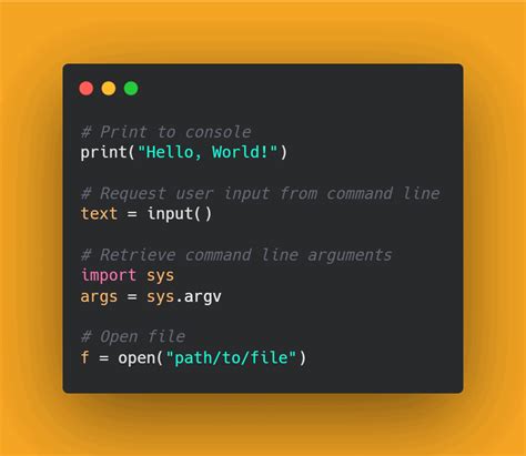 output of snippet code in python
