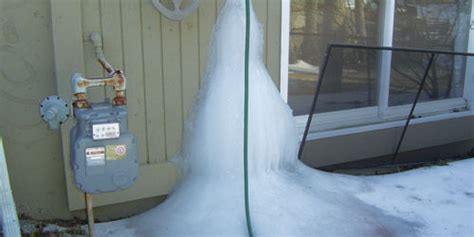 Outside Faucet Pipe Burst