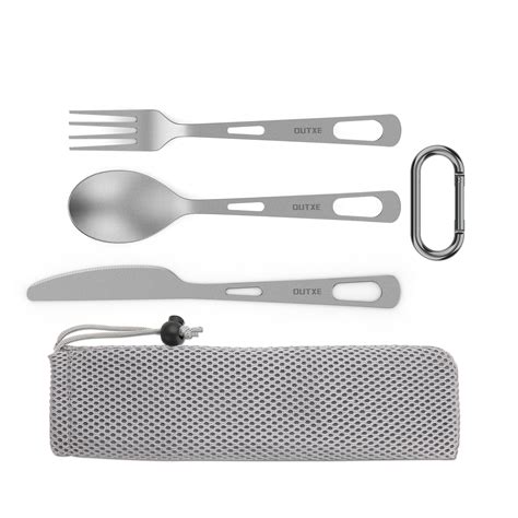 Outxe Titanium Camping-Utensil Set