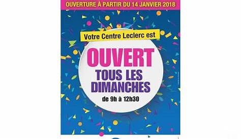 Ouverture exceptionnelle des magasins dimanche 24 janvier | Les