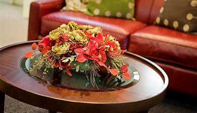 Oval Coffee Table Arrangment