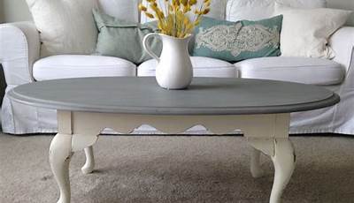 Oval Coffee Table Makeover Diy