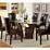 255039 Manhattan l Oval Glass Top Dining Table w/6 Side Chairs