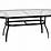 Woodard Deluxe Aluminum 74 x 42 Oval Obscure Glass Top Table with