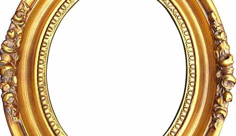 Ornate Oval Frame PNG Golden Color in 2021 | Oval frame, Golden color