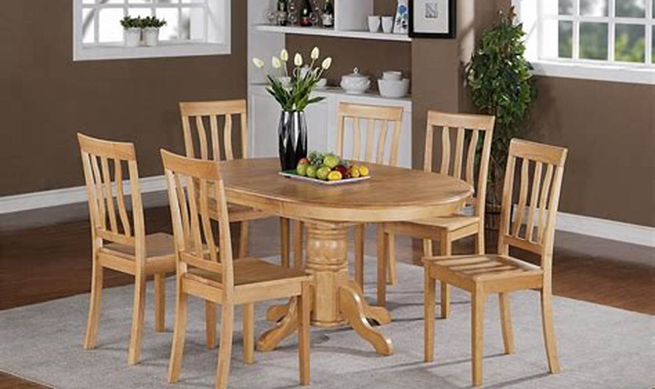 Oval Kitchen Table Sets For 6: The Perfect Addition To Any Home