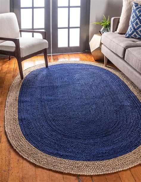 Oval Blue Rug