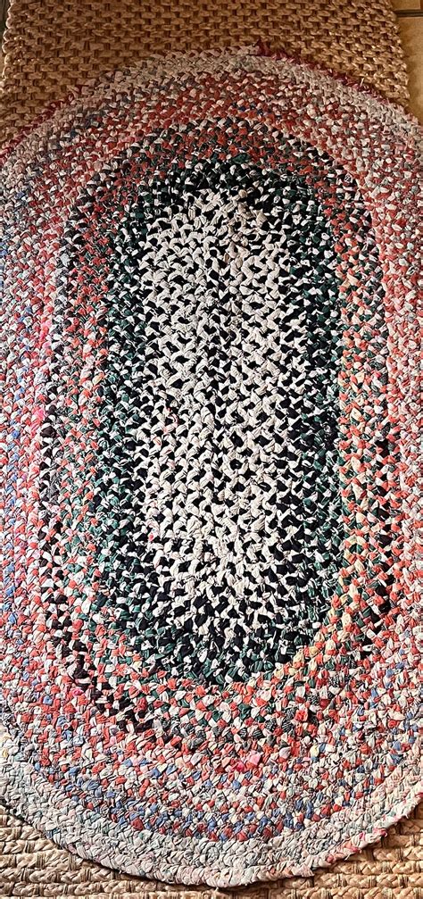Oval Braided Rag Rug