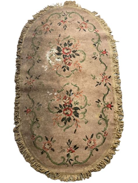 Oval Distressed Rug