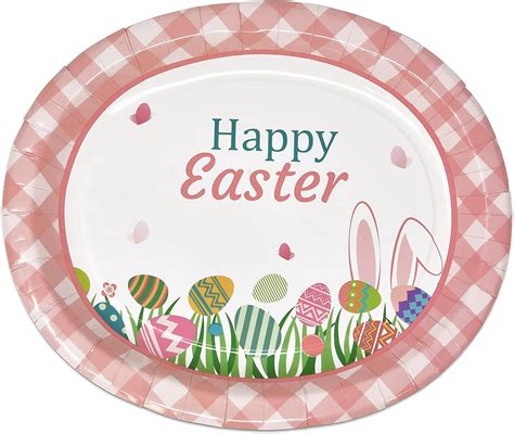 Oval Easter Paper Plates