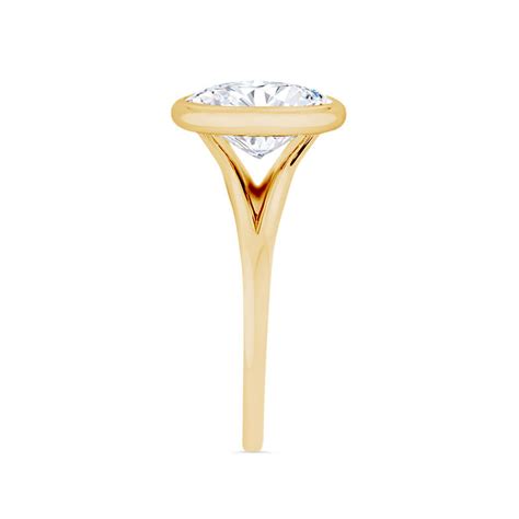 oval engagement ring split shank