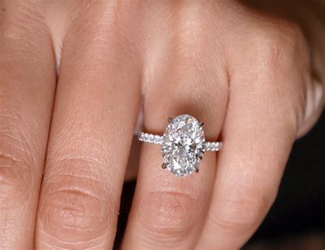 oval engagement rings lab created