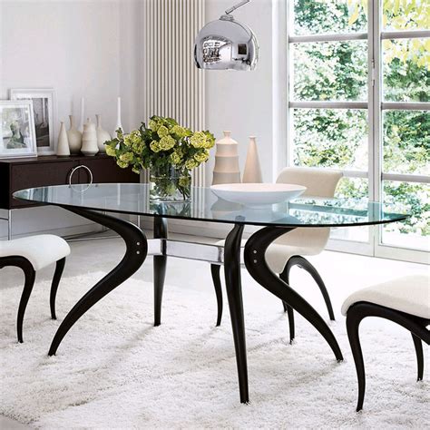 home.furnitureanddecorny.com:oval glass dining table and 6 chairs