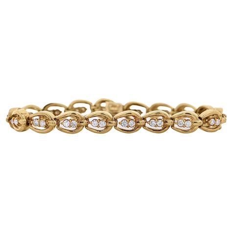 Oval Link Diamond Bracelet