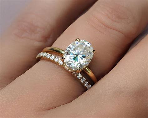 oval moissanite engagement rings vintage