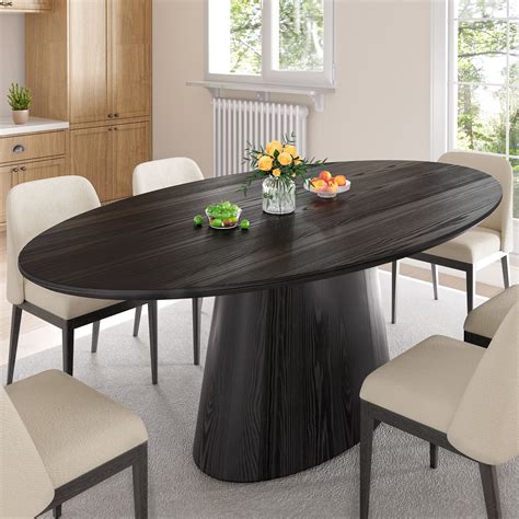 Oval Table Black
