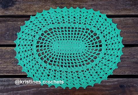 Oval Table Runner Crochet Pattern