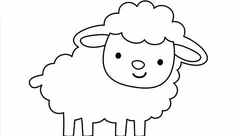Dibujos de animales ovejas para colorear (2) Art Drawings For Kids