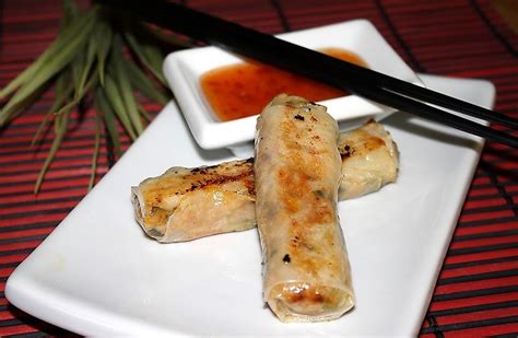 oven baked rice paper rolls