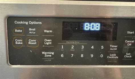 Oven Settings Bake