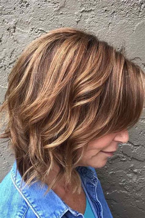 The Over 40 Women s Hairstyles Mid Length With Simple Style