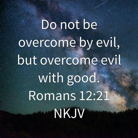 overcome evil bible verses