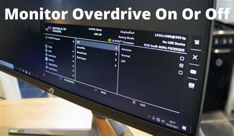 Overdrive Setting Aoc Monitor