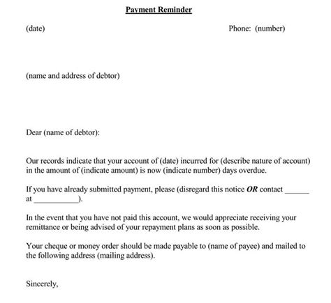 Overdue Payment Reminder Email Sample