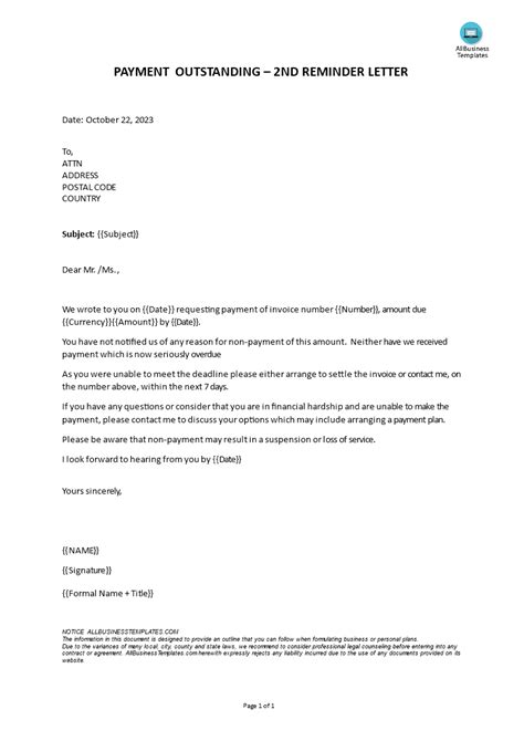 Overdue Task Reminder Email Sample