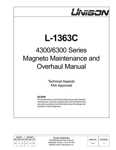 overhaul manual l-1363 da slick