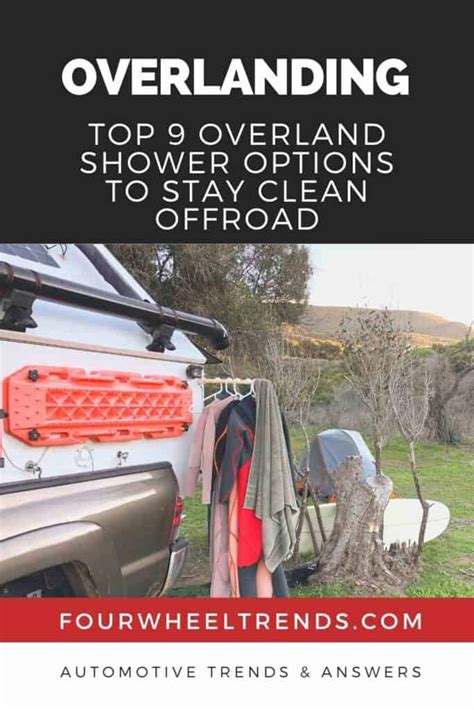 Overland Shower Options